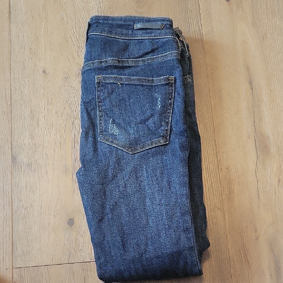 Pilcrow And The Letter Press By Anthropologie Dark Wash High Rise  Jeans Size 27 - Picture 1 of 8